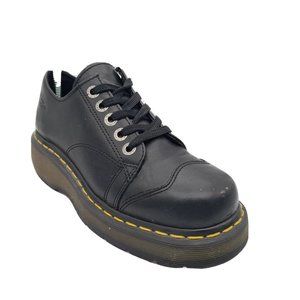 Dr Martens 8651 Oxford Platform Black Leather Women's Size 8 | Mens Size 7